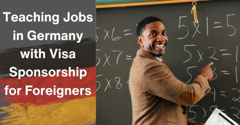 Teaching Jobs in Germany with Visa Sponsorship for Foreigners